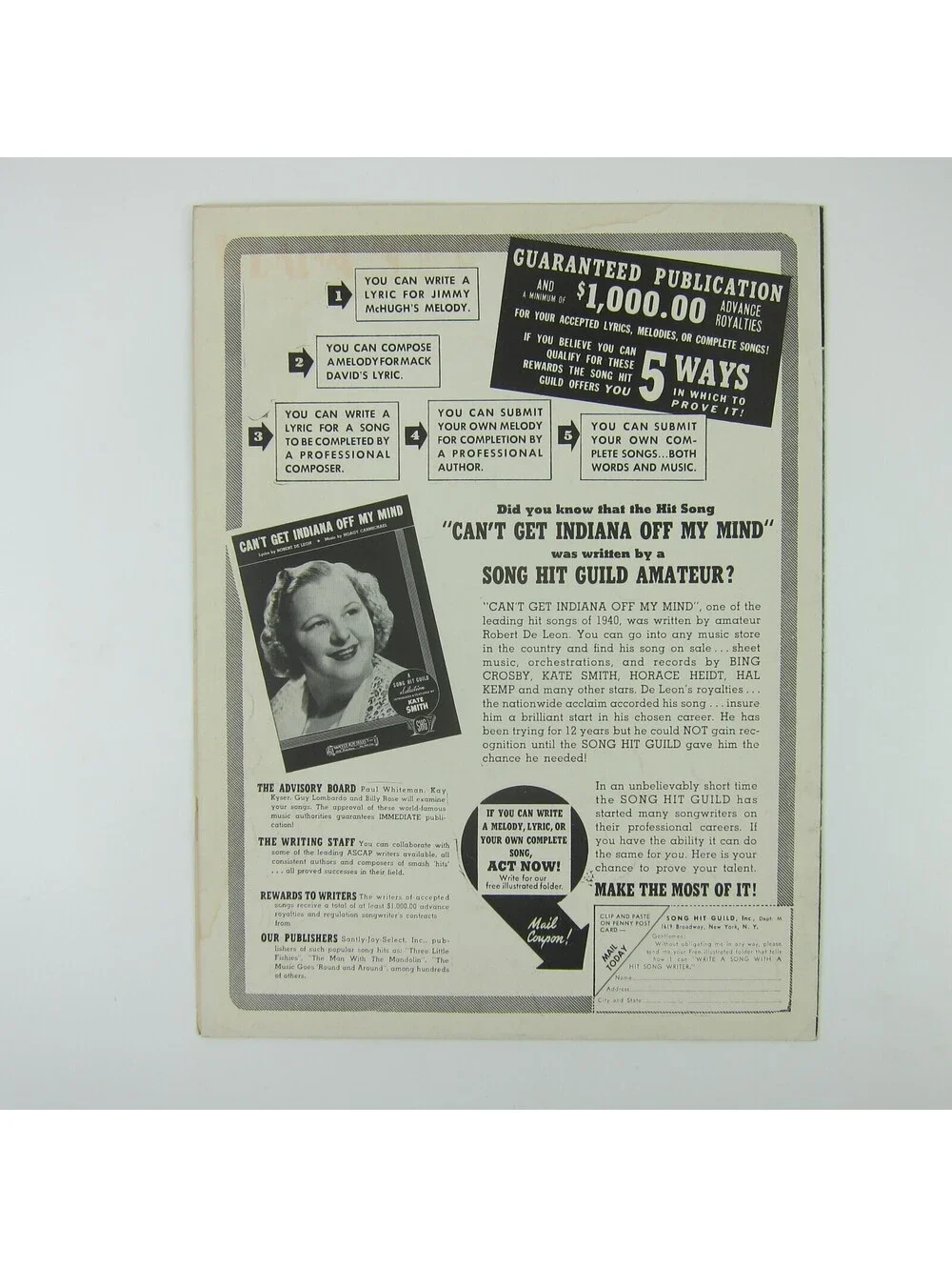 Sheet Music Only Forever Rhythm On The River Bing Crosby Mary Martin Vintag 1940